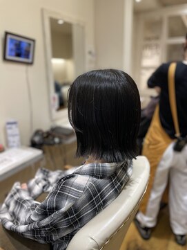 new高濃度水素トリートメント×外はねボブ【髪質改善】