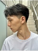 センターパートニュアンスパーマ