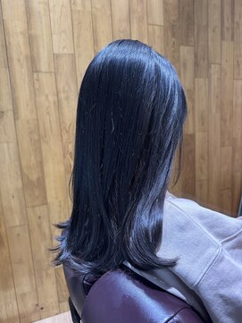 チアー ヘアリラクゼーション(cheer HAIRRELAXATION) ブルーブラックカラー