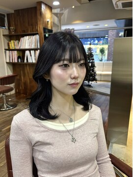 ヘアーアンドメイク シークタチカワ 立川店(Hair&Make Seek) 【澤飯】くびれミディアム×ブルーブラック