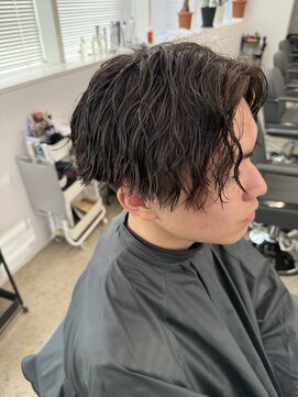 ローウェ オム 立川(LOUWE HOMME) ツイストスパイラルパーマ._.