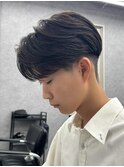 マッシュ/黒髪/ナチュラルマッシュ/メンズ/ツーブロック