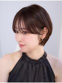 前髪あり大人耳掛けショート30代40代【AIN.表参道】川原大地