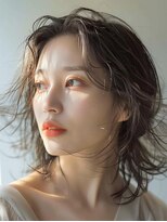 メルバ(Melva)&nbsp;黒髪/ボブルフ/ネビージュ/小顔/ワンレン/カット/髪質改善/前髪