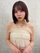 サンドレオ 新宿店(sand Leo) レイヤーカット/レイヤーボブ/ミルクティーベージュ顔周りカット