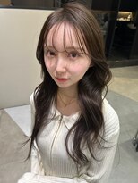 ケーツー エム 京都ラクエ(k-two emu)&nbsp;韓国風ロング×顔周りレイヤー×艶ブラウン