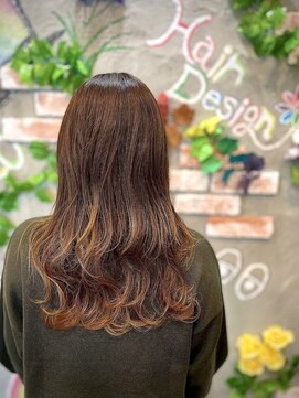 ヘアーデザイン ニコ(Hair Design nico) 波巻ナチュラルグラデーションカラー