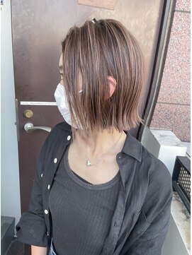 サロンドミルク 新百合ヶ丘店(salon de MiLK) 白髪活かしのナチュラル外ハネボブ［新百合ヶ丘]