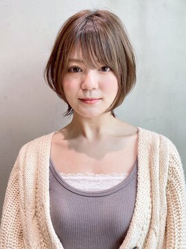 アイティーバイアルバム 下北沢店(IT by ALBUM) ミニショート_ショコラベージュボブルフベビーバング_8537