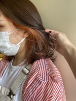 ロロ(ro-ro)&nbsp;【恵比寿ro-ro】インナーカラー×オレンジベージュ