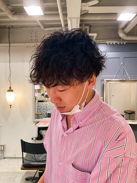 ルーカス(LUCAS) 【上原啓介】波巻きパーマ×アクティブマッシュ