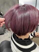 クラッチバイシオンアグリゲイト(CLUTCH by Zi-on aggregate)&nbsp;ボルドーカラー×マッシュショート