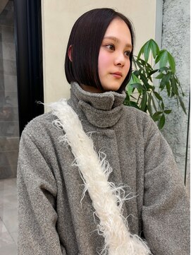 スニュウ(snuw) 【snuw_hotaru】ケアカラー透明感カラーラベンダーカラーボブ