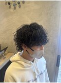 ウルフパーマ/マッシュウルフ/波巻きパーマ