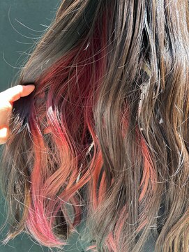 ラレイ ハラジュク(Lalei harajuku) 【白石】ピンクのインナーカラー/デザインカラー