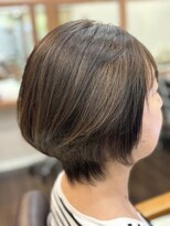 リベーヌプラス ショートカット×ひし形ショートボブ×前髪あり20代30代40代B1