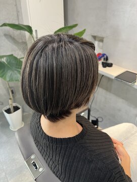 プラスシー(+C) モードな地毛にハイライトカラー/薬院地毛にハイライト/薬院大通