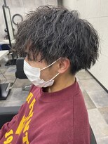 スターズ 柏(STARS)&nbsp;ハイライト　マッシュショート　ツイストスパイラルパーマ　束感