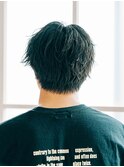 前髪/アンブレラカラー/こなれミディ/イメチェン/ウェーブパーマ