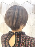 【白髪ぼかし】30代40代50代60代/ショートボブ/ハイライト