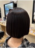 【酸性ストレート】黒髪/ボブ