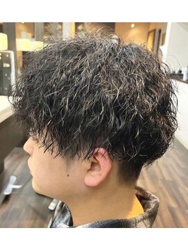 エノモト(ENOMOTO) メンズカット黒髪ツイストスパイラルパーマ20代30代40代