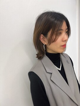 メルバイグラフ 梅田(mel by GRAFF) 乾かすだけの癖毛活かしレイヤーカット