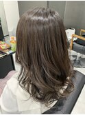 地毛風カラー×ダークグレージュ