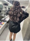 縮毛矯正髪質改善ハイライトレイヤーカット枚方美容室エクステ