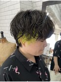 マッシュパーマ×インナーカラー