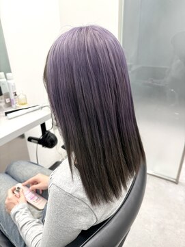 ゴウトゥデイシェアサロン 町田店(GO TODAY SHAiRE SALON) ラベンダー×ブラウン/ルーツカラー【町田】