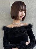 切りっぱなし韓国風タッセルボブ10代20代30代40代