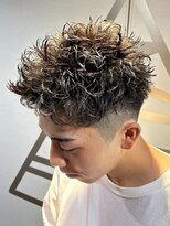ライズ 渋谷店(RISE) 刈り上げフェードスパイキーサマーショートツイストパーマ