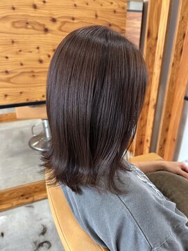 アドラーブル 松崎店(adorable) エアリーブラウン×韓国風ゆる外ハネレイヤー