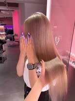 ダズリングディア(Dazzling Deer)&nbsp;ホワイトミルクティー/ミルクティーベージュ/ストレート/ロング