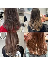 小顔効果も◎抜け感を楽しめるレイヤースタイル