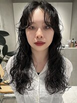 テクネ 天神大名(techne)&nbsp;天神大名顔周りレイヤーカットミディアムボブタッセルボブパーマ