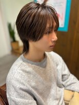 アドラーブル 駅南店(adorable) センターパートソフトツイストパーマメッシュマッシュウルフ