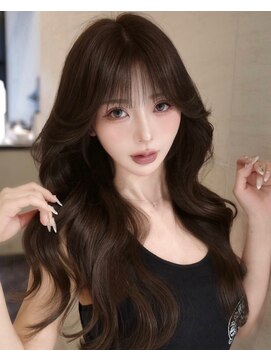 黒髪/クラゲヘアー/オリーブグレー/小顔/ココアベージュ/渋谷