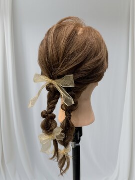 ツイン編み下ろし　イベント　結婚式