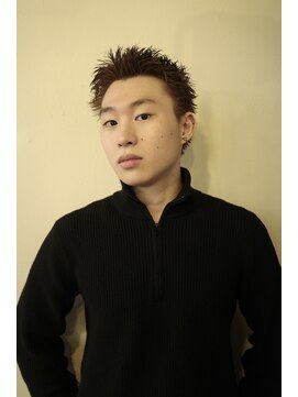 ランプ 代官山(the lamp) ブリーチなしダブルカラーメンズカラースパイキーショート