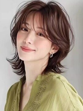 カバーヘア ブリス 上尾西口店(COVER HAIR bliss) マレットヘアハイレイヤーシャギーウルフカットA6上尾30代40代