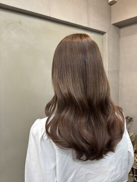 ファビ 渋谷(Fab) くびれヘア/暗めカラー/アプリコットオレンジ/縮毛矯正