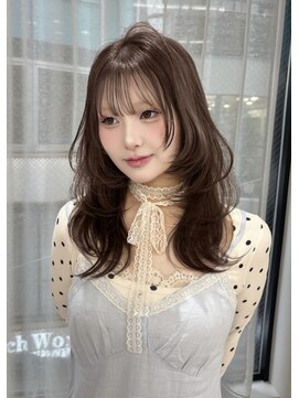 ボタン テンジン(VOTAN tenjin) 【votan ayana】オリーブベージュ/レイヤーカット