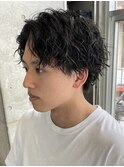 大阪梅田ツイストスパイラルパーマ波巻きパーマセンターパート◆
