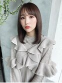 美髪レイヤーカット/顔まわりレイヤー/セミロングレイヤー