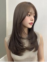 レア 銀座(Le'a)&nbsp;レイヤーカットハイレイヤー顔周りカット韓国風レイヤー髪質改善