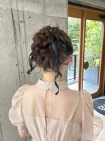 オムズポカ 栄矢場町店(OM's poka)&nbsp;アップヘア/お団子ヘア/ヘアセット/ヘアアレンジ/ベージュカラー