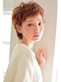 大人可愛いネオカーリーショートパーマ20代30代40代
