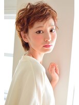 カラーワールド カンナヘアーメゾン(color world canna hair maison)&nbsp;大人可愛いネオカーリーショートパーマ20代30代40代